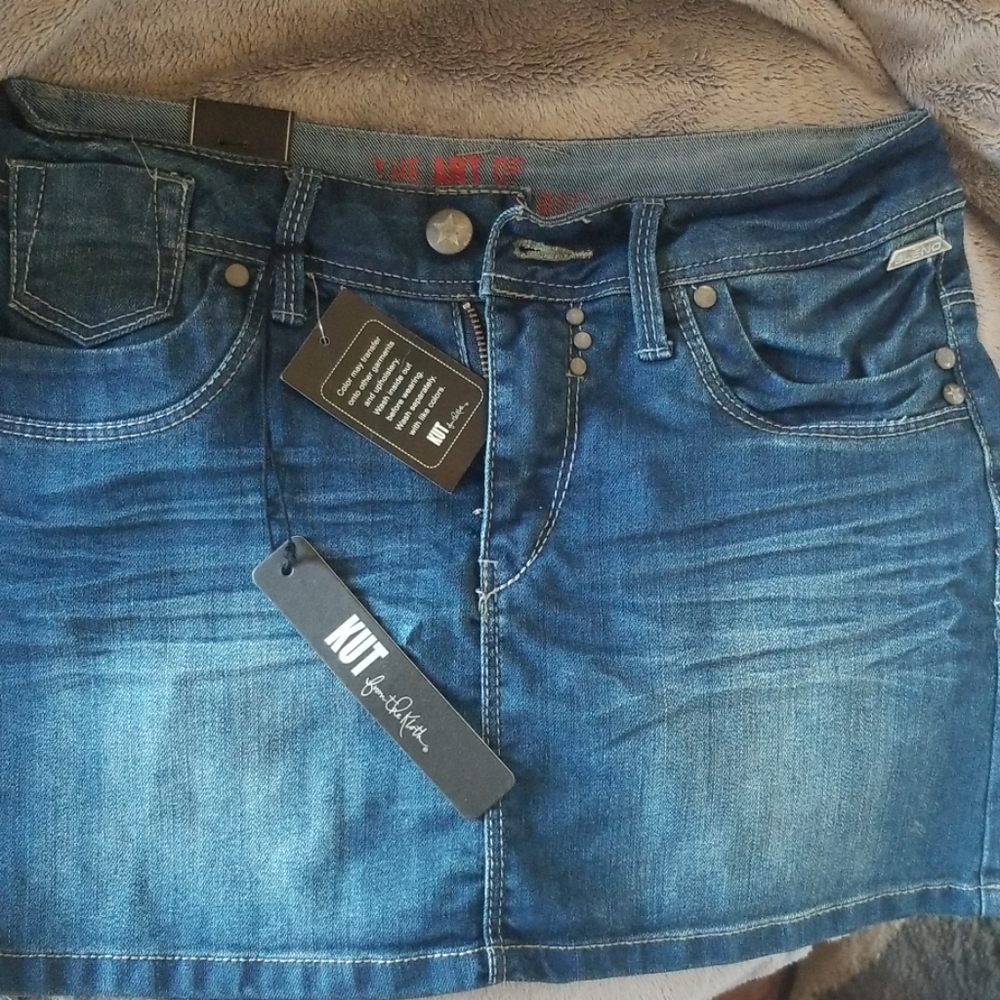 Kut from Kloth Denim Mini Skirt
